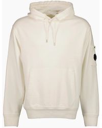 C.P. Company - Diagonal Fleece Lens Hoodie - Lyst