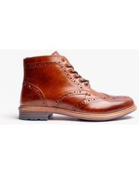 Hush Puppies - Joshua Brogue Boots Tan - Lyst
