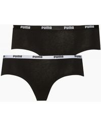 PUMA - 2-Pack Classic Logo Low-Rise Hipster Briefs - Lyst