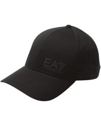 EA7 - Cotton Triple Baseball Cap - Lyst