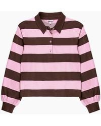 Ro&zo - And Stripe Cotton Rugby Shirt - Lyst