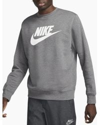 Nike - Dq4912 Sweatshirt Sportswear Club Fleece Crew Neck Pullover Jumper New - Lyst