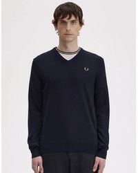 Fred Perry - Classic V Neck Jumper - Lyst