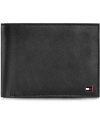 Tommy Hilfiger - Wallet Signature Stripe Trifold Leather Id Card Coin Wallets - Lyst