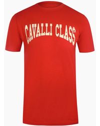 Roberto Cavalli - Cavalli Class Varsity Logo T-Shirt - Lyst