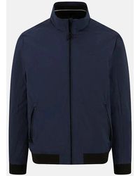 Fynch-Hatton - Stand Collar Zipped Pocket Jacket Dark - Lyst