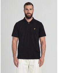 Lyle & Scott - 1/4 Zip Short Sleeve Polo Shirt - Lyst