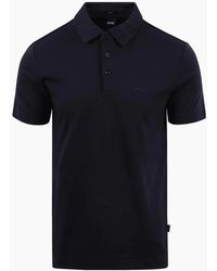BOSS - Palosh Cotton Rubberised Logo Polo Shirt - Lyst