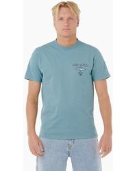 Rip Curl - Rip Curl Fade Out Icon Short Sleeve T-Shirt - Lyst