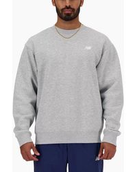 New Balance - Fleece Sweatshirt Pullover Jumper - Lyst