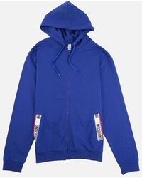 Moschino - Underwear Pocket Tape Logo Hoody - Lyst