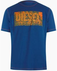 DIESEL - Block Logos Ensign T-Shirt - Lyst