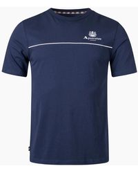 Aquascutum - Active Piping Design T-Shirt - Lyst