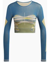 adidas - Slim Fit Crew Neck Long Sleeve Athletic Jersey - Lyst
