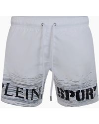 Philipp Plein - Plein Sport Shade Logo Medium Boardshort Swim Shorts - Lyst