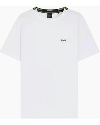 BOSS - Boss Pique Taddy T-Shirt Open - Lyst