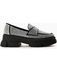 Steve Madden - Trifecta R Metallic Penny Loafers - Lyst