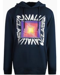 Roberto Cavalli - Cavalli Class Asymmetric Box Design Hoodie - Lyst