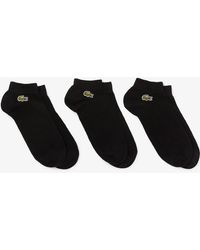 Lacoste - Pack Of 3 Pairs Of Low Sport Trainer Socks - Lyst
