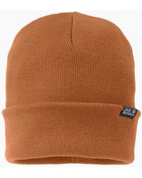Jack Wolfskin - Ribbed Fine Knit Cuffed Beanie Hat - Lyst