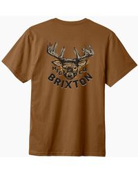 Brixton - Berick Vintage Graphic Short Sleeve T-Shirt - Lyst