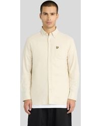 Lyle & Scott - Button Down Flannel Shirt - Lyst