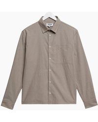 Wax London - Halcomb Broken Stripe Long Sleeve Shirt - Lyst