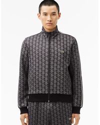 Lacoste - Paris Zip-Up Jacquard Track Jacket - Lyst