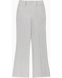 Ro&zo - Petite Neutral Check Flare Trousers - Lyst