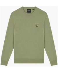 Lyle & Scott - Lyle & Scott Merino Crew Neck Jumper Smoke - Lyst