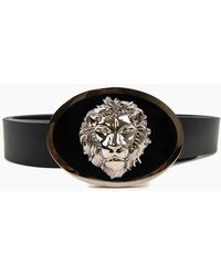 Versus - Versace Versus Oval Lion Buckle Belt - Lyst