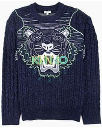 KENZO - Claw Tiger Knitted Jumper - Lyst