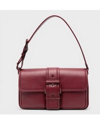 Michael Kors - Colby Leather Shoulder Bag Dark Cherry - Lyst