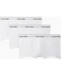 Calvin Klein - 3-Pack Icon Cotton Stretch Low-Rise Boxer Trunks, All - Lyst