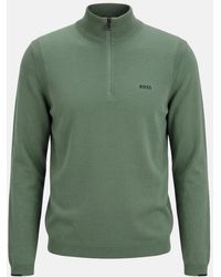 BOSS - Boss Ever-X Zip Neck Jumper - Lyst