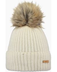 Barts - Augusti Faux Fur Pom Pom Bobble Hat - Lyst
