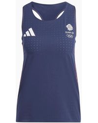 adidas - Team Gb Adizero Running Tank Top - Lyst