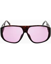 Guess - Dark Havana Frame Sunglasses - Lyst