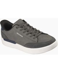 Skechers - Verloma Radical Charcoal Synthetic Suede Trainers - Lyst