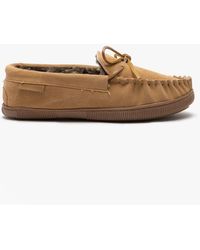 Hush Puppies - Ace Suede Moccasin Slippers Tan - Lyst