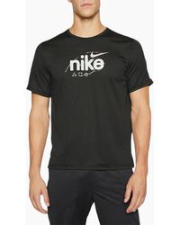 Nike - Dri-Fit T Shirt Short Sleeve Quick Dry Miler Reflective Running Tops - Lyst
