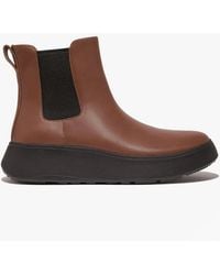 Fitflop - F-Mode Flatform Chelsea Boots Rich - Lyst