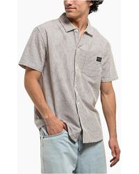 RVCA - Dayshift Stripe Ii Short Sleeve Shirt - Lyst