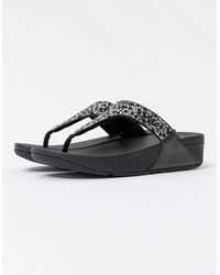 Fitflop - Lulu Crystal-Mix Toe-Post Sandals - Lyst