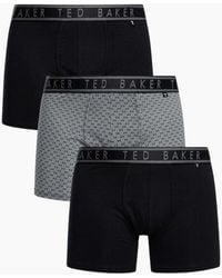 Ted Baker - 3-Pack Geo Print Boxer Briefs - Lyst