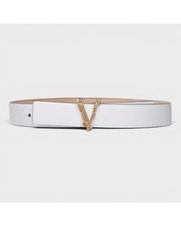 Versace - Virtus Belt Calf Leather - Lyst
