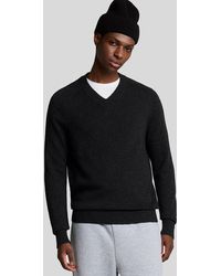 Lyle & Scott - V Neck Knit Jumper - Lyst