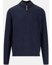Fynch-Hatton - Air Cotton 1/4 Zip Knit - Lyst