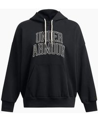 Under Armour - Icon Hooded Neck Drop Shoulder Oversize Fit Top - Lyst