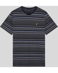 Lyle & Scott - Stripe Cotton T-Shirt - Lyst
